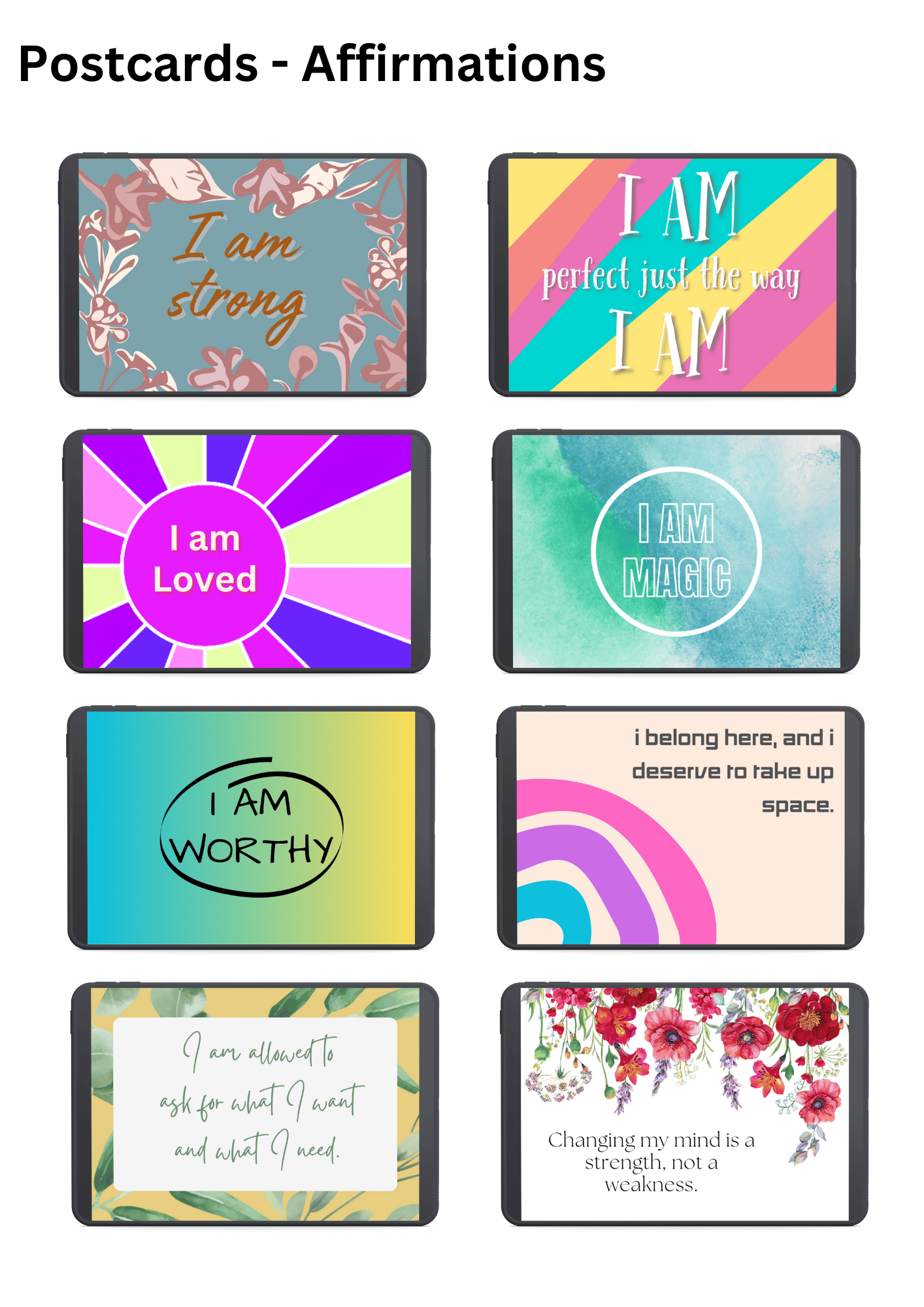 Liberare Affirmation Postcards